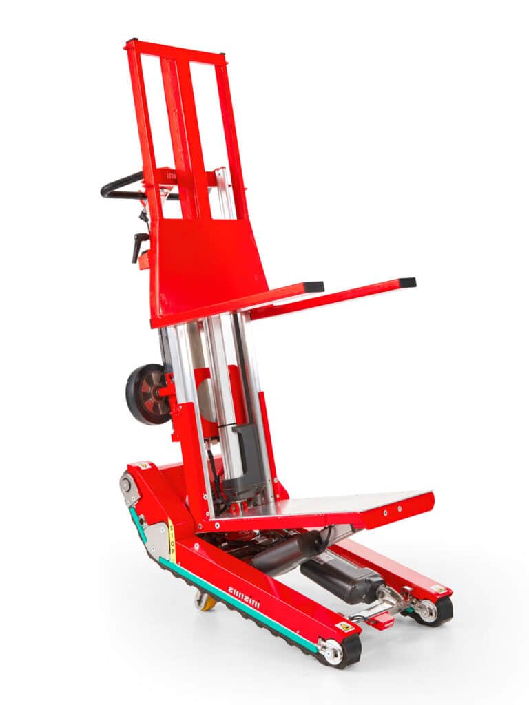 Gabelstapler, Arbeitsbühne, Treppensteiger, Sackkarre, Service München Linde, Manitou, Zonzini News, domino lift stabilisiertes bis 400 kg