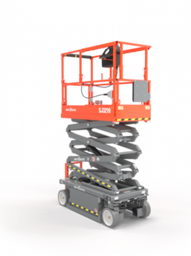 Gabelstapler, Arbeitsbühne, Treppensteiger, Sackkarre, Service München Linde, Manitou, Zonzini News, 8 m Elektro Scherenbühne Skyjack SJIII 3215/19