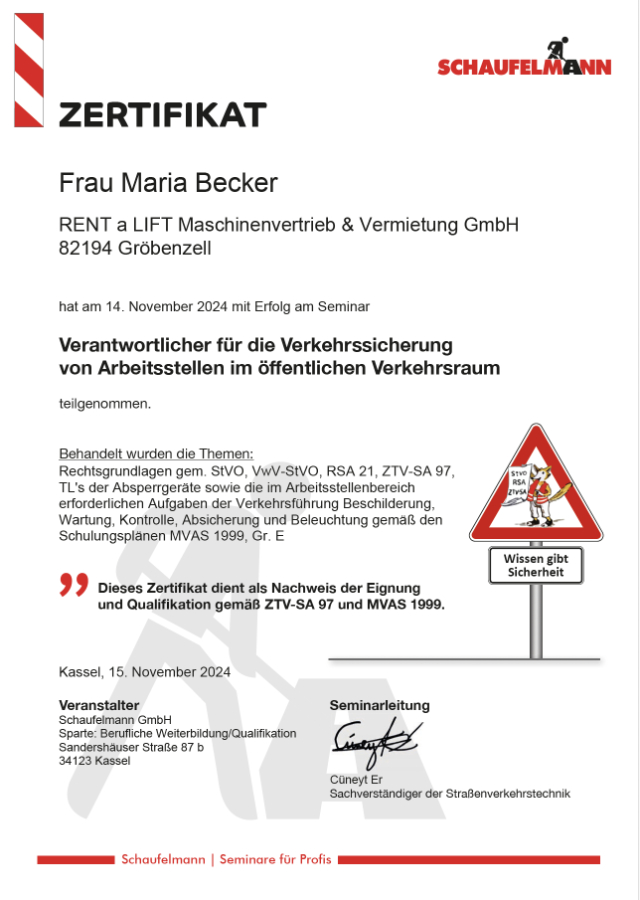 Gabelstapler, Arbeitsbühne, Treppensteiger, Sackkarre, Service München Linde, Manitou, Zonzini News, Schaufelmann Zertifikat